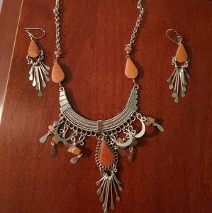 Necklace and earrings set